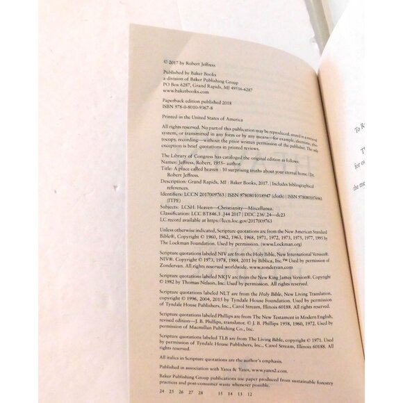 A Place Called Heaven 10 Surprising Truths by Robert Jeffress 2017 Trade PB - Picture 7 of 7